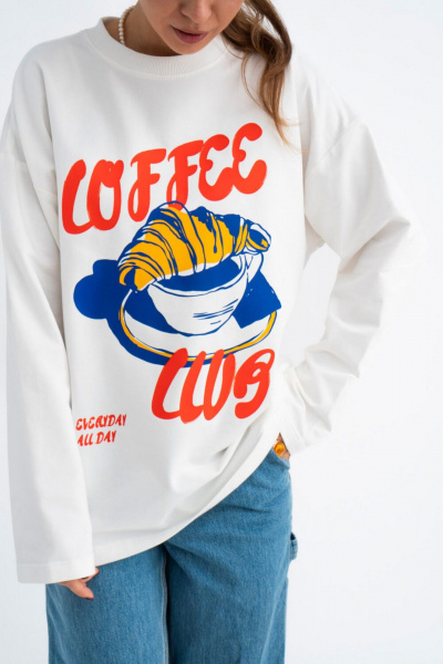 Лонгслив Mirolia 1225-18 кремовый - фото 2