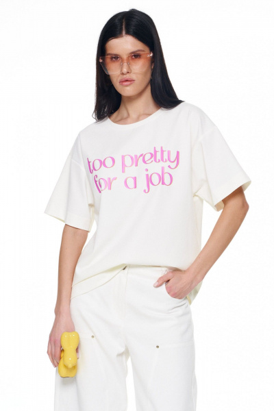 Футболка KaVaRi 4027 белый - фото 4