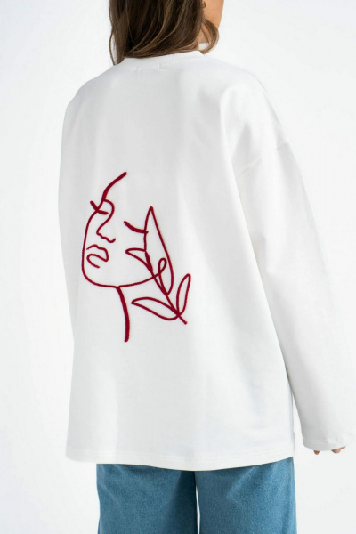 Лонгслив Mirolia 1225-21 кремовый - фото 3