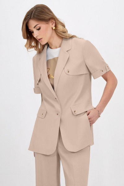 Жакет Bazalini 5037 бежевый - фото 3