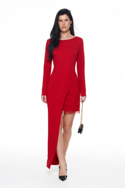Платье KaVaRi 1132.1 красный - фото 2