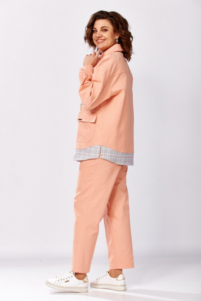 Брюки, рубашка Милора-стиль 1440 персиковый - фото 2