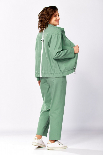 Бомбер, брюки, топ Милора-стиль 1444 мятный - фото 4