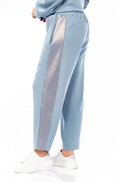 Брюки, джемпер Ольга Стиль С-1009 голубой - фото 3