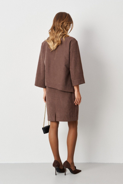 Платье Панда 120980 мокко - фото 6