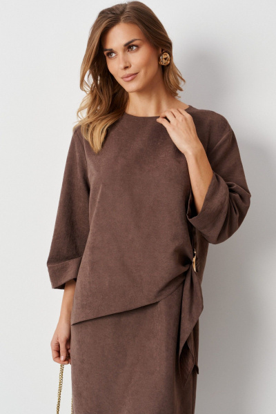 Платье Панда 120980 мокко - фото 3