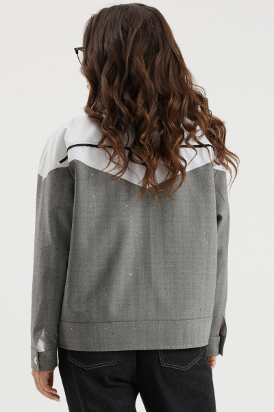 Брюки, куртка Магия моды 2691 серый/черный - фото 6