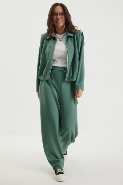 Бомбер, брюки Магия моды 2694 зеленый - фото 1