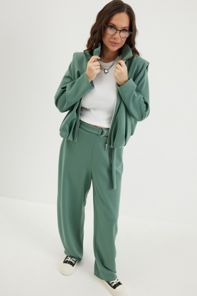Бомбер, брюки Магия моды 2694 зеленый - фото 3
