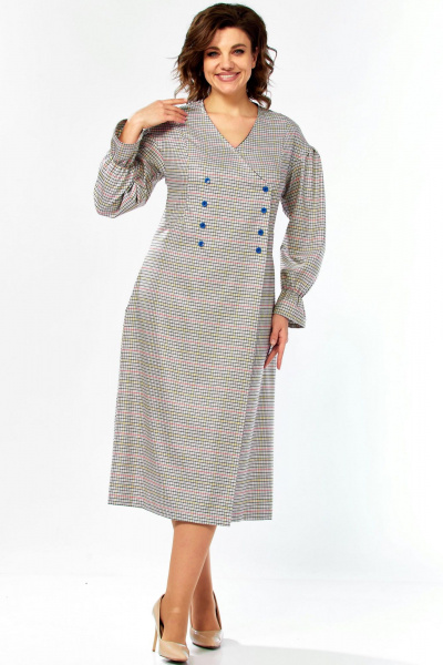 Платье Celentano lite 5083 клетка - фото 3