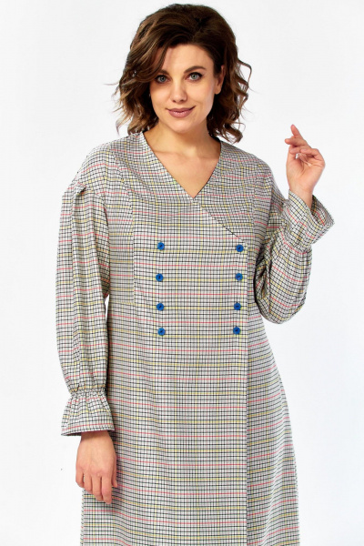 Платье Celentano lite 5083 клетка - фото 6