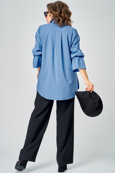 Блуза EVA GRANT 7080-1 голубой - фото 11