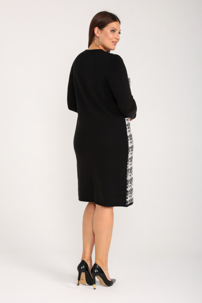 Платье BONADI 2037 черный-капучино - фото 2