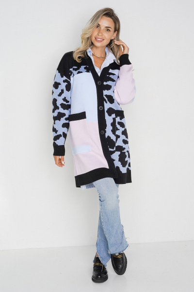 Кардиган BONADI BS4 голубой - фото 6