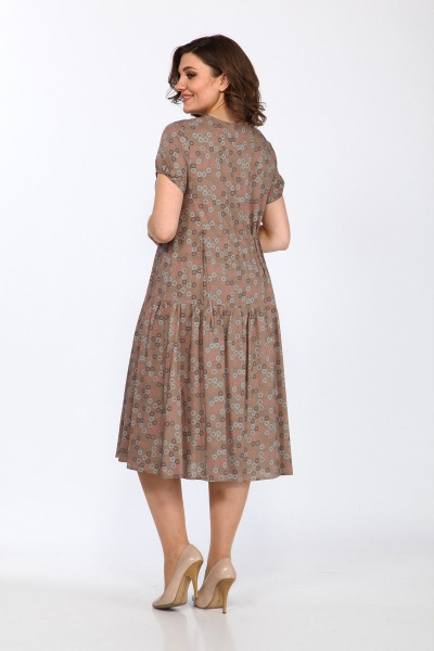 Платье Lady Style Classic 2298/1 коричневый - фото 2