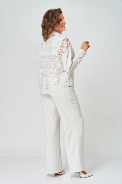 Брюки, жакет, топ Svetlana-Style 5033 зелено-бежевый - фото 3