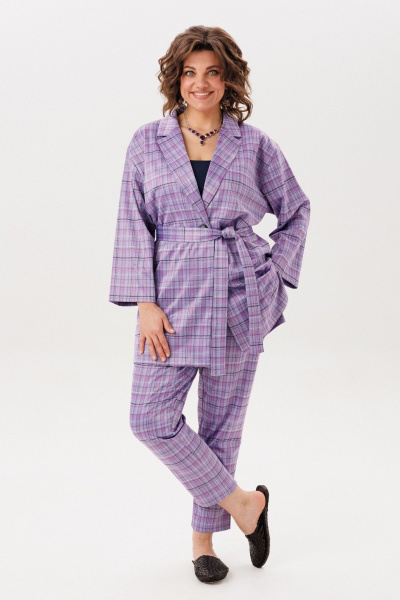 Брюки, жакет Anelli 1701-лавандовая_история - фото 7