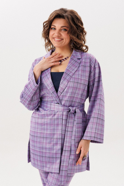 Брюки, жакет Anelli 1701-лавандовая_история - фото 6