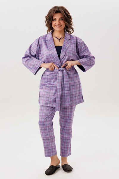 Брюки, жакет Anelli 1701-лавандовая_история - фото 1