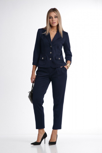 Брюки, жакет DOGGI 2848 т.синий - фото 1