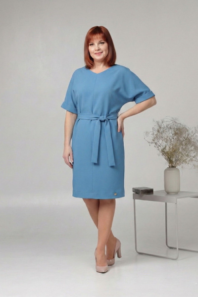 Платье Соджи 692 голубой - фото 1