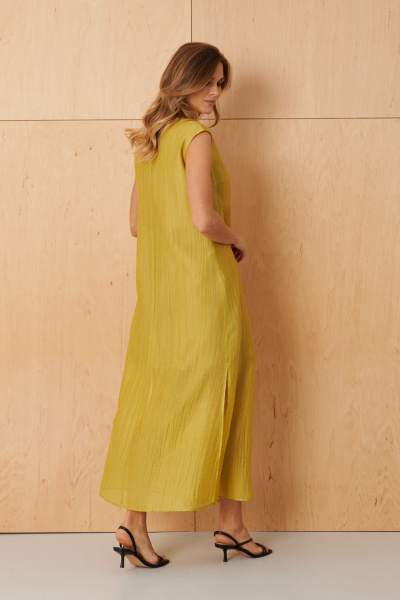 Платье Панда 120880 оливковый - фото 8