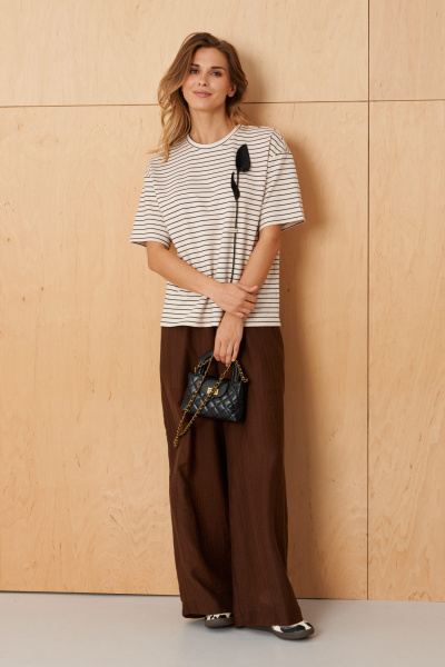 Джемпер Панда 122540 молочный - фото 6