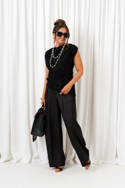Блуза, брюки Beautiful&Free 6432 черный - фото 2