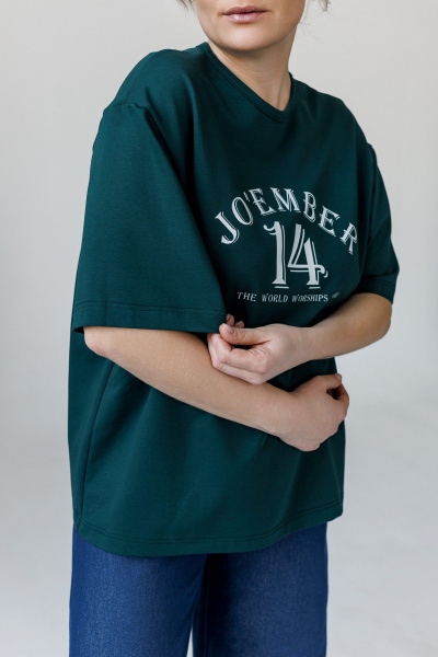 Футболка JoEmber 28 зеленый - фото 5