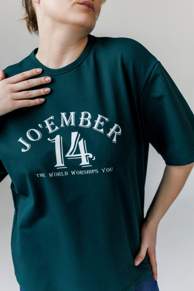 Футболка JoEmber 28 зеленый - фото 3