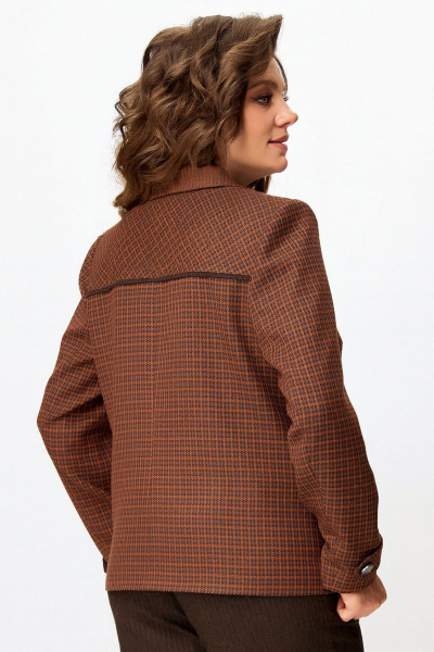 Жакет Fita 20753 терракот + коричневый - фото 8