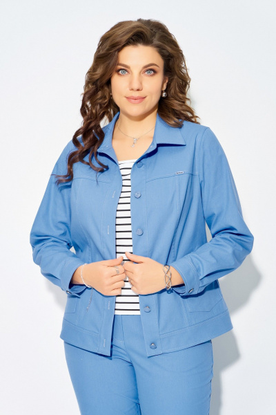 Бомбер, брюки, джемпер Fita 40112 голубой - фото 4