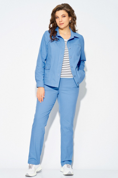 Бомбер, брюки, джемпер Fita 40112 голубой - фото 1