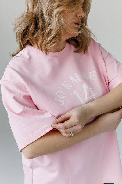 Футболка JoEmber 28 розовый - фото 7