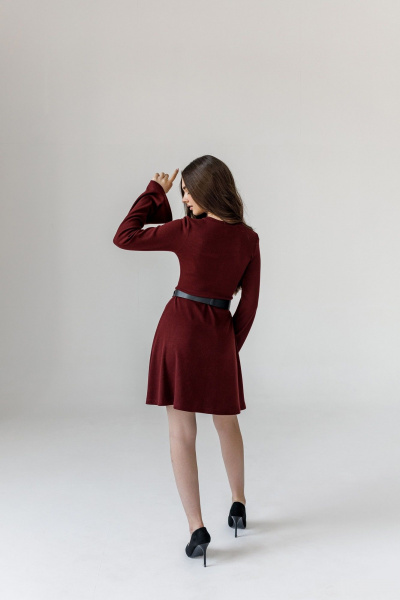 Платье JoEmber 29 бордо - фото 6