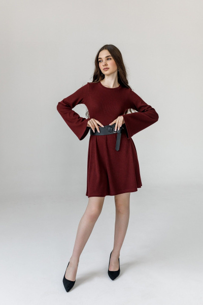 Платье JoEmber 29 бордо - фото 2