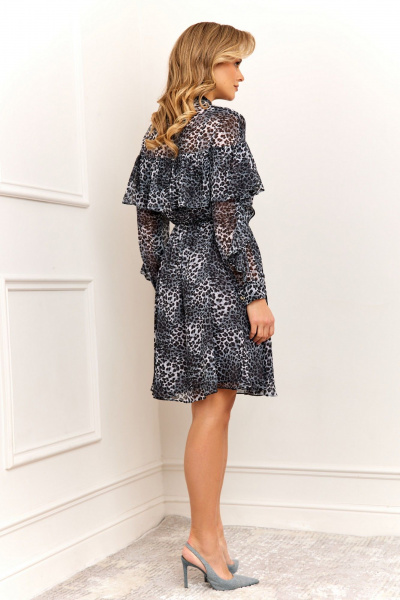 Платье AGATTI 5898 серо-синий - фото 5