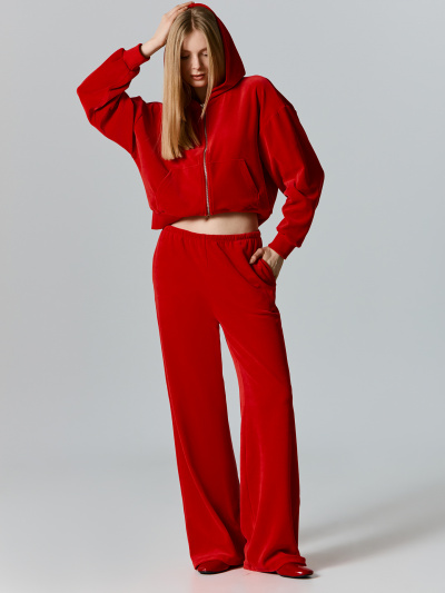 Толстовка Mark Formelle 172063/25-39744П-3-3 красный_печать_1сл_аппликация_из_страз_спинка - фото 2