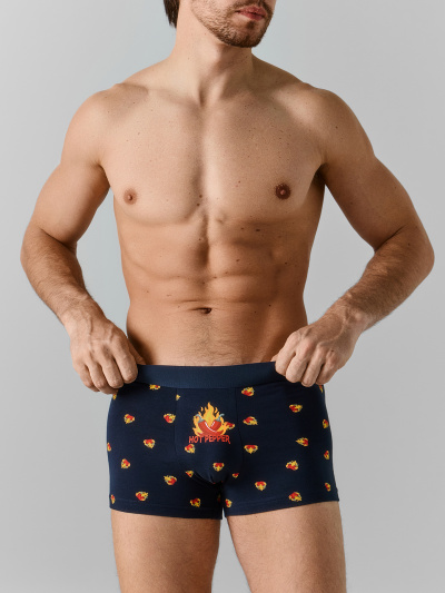 Трусы Mark Formelle 411228-2/25-5164П-5 перцы_на_т.синем_т.синий1_3_сл_на_гульфике - фото 2