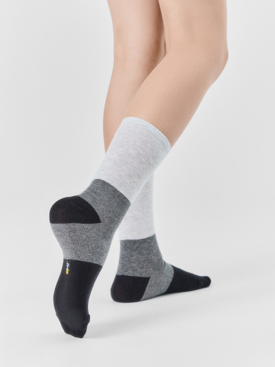 Носки Mark Formelle 430K-3383/B4-25430K-1 св.серый_меланж_рис.3383 - фото 2