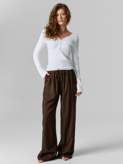 Брюки Mark Formelle 532431/25-38263Ц-9 т.коричневый - фото 1