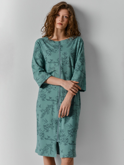 Халат Mark Formelle 552266-1/25-37524ПП-0 ласточки_в_саду_на_шалфее - фото 1