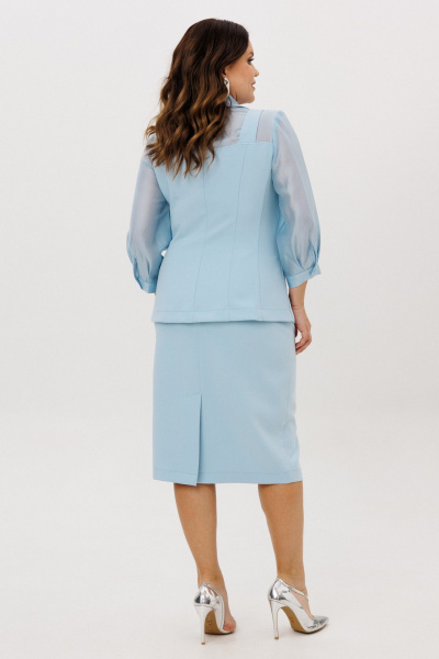 Жилет, юбка ANIDEN 6123-2 голубой - фото 9