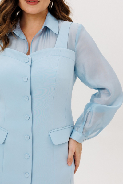 Платье ANIDEN 718-2 голубой - фото 8