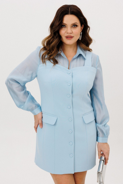 Платье ANIDEN 718-2 голубой - фото 6