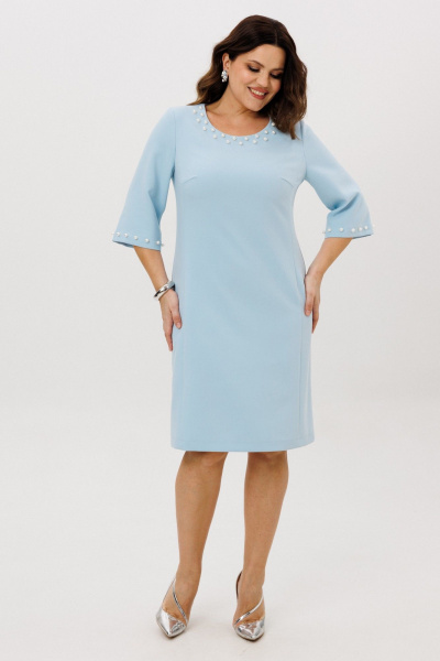 Платье ANIDEN 719-3 голубой - фото 4