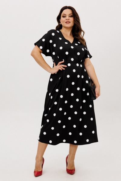 Платье ANIDEN 721-4 черно-белый - фото 6