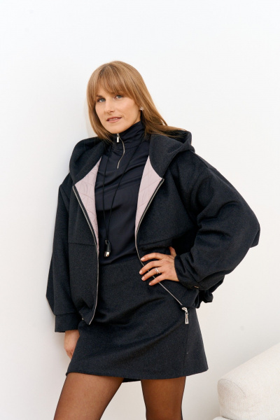 Юбка FAMA 24120-2 графит - фото 3