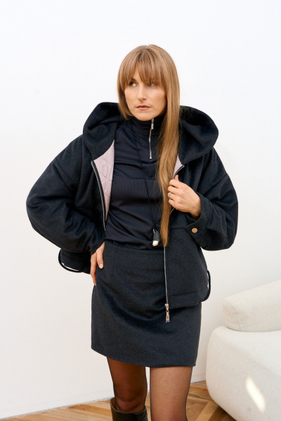 Юбка FAMA 24120-2 графит - фото 1