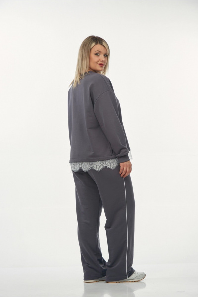 Брюки, джемпер OVERYOU М239 графит - фото 5